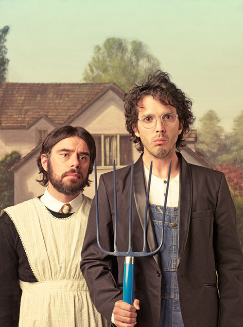 “American Gothic” tribute by Michael Muller featuring Jemaine Clement and Bret McKenzie “American Gothic” tribute by Michael Muller featuring Jemaine Clement and Bret McKenzie