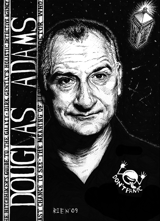 Douglas Adams My_Hero__Douglas_Adams_by_pentaclepictur